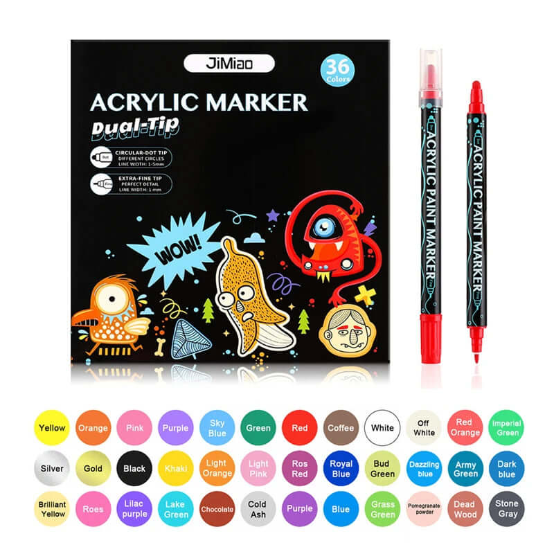 Dual-Tip Fabric Markers