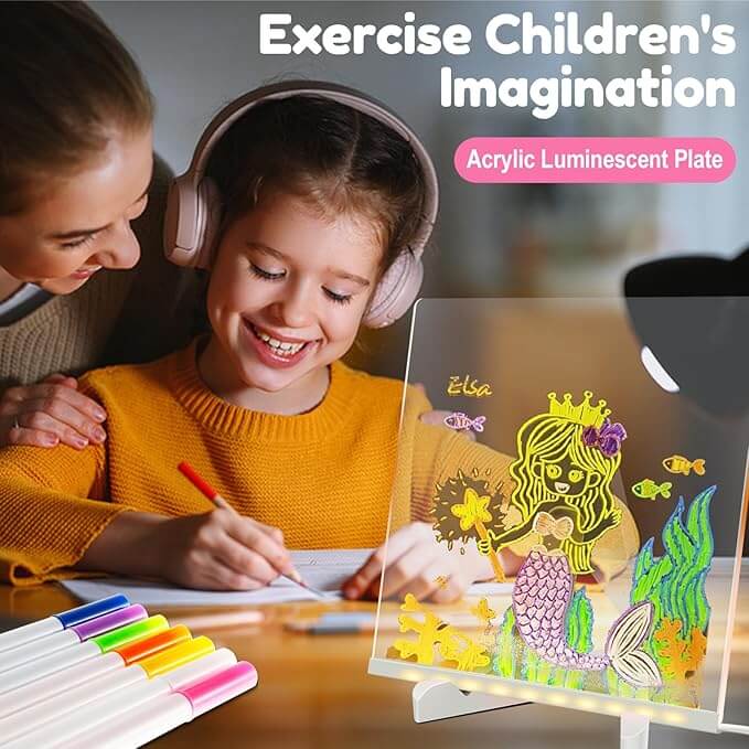 Glowing LED Drawing Board