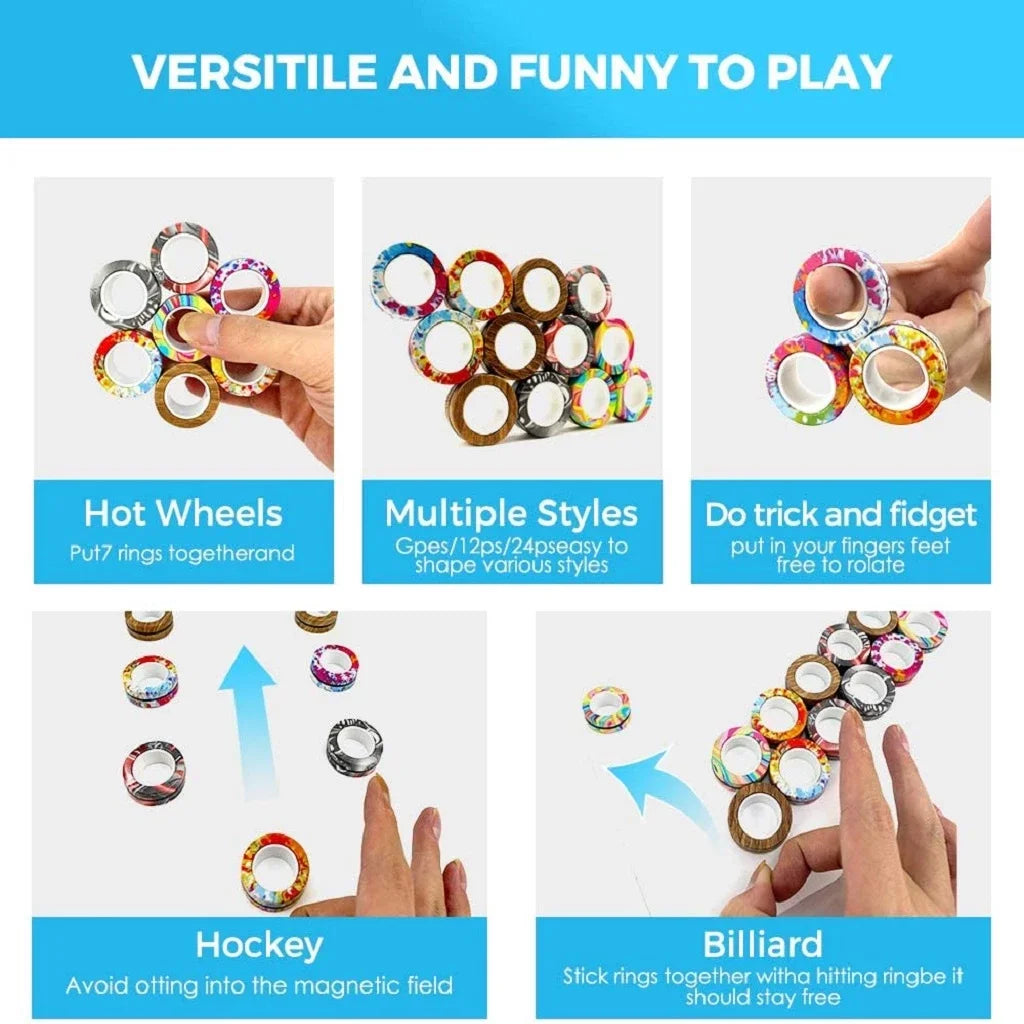 AntiStress Fidget Rings For Kids