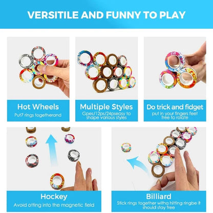 AntiStress Fidget Rings For Kids