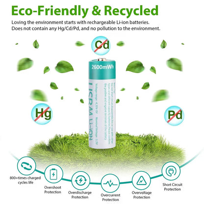 USB Rechargeable AA Batteries