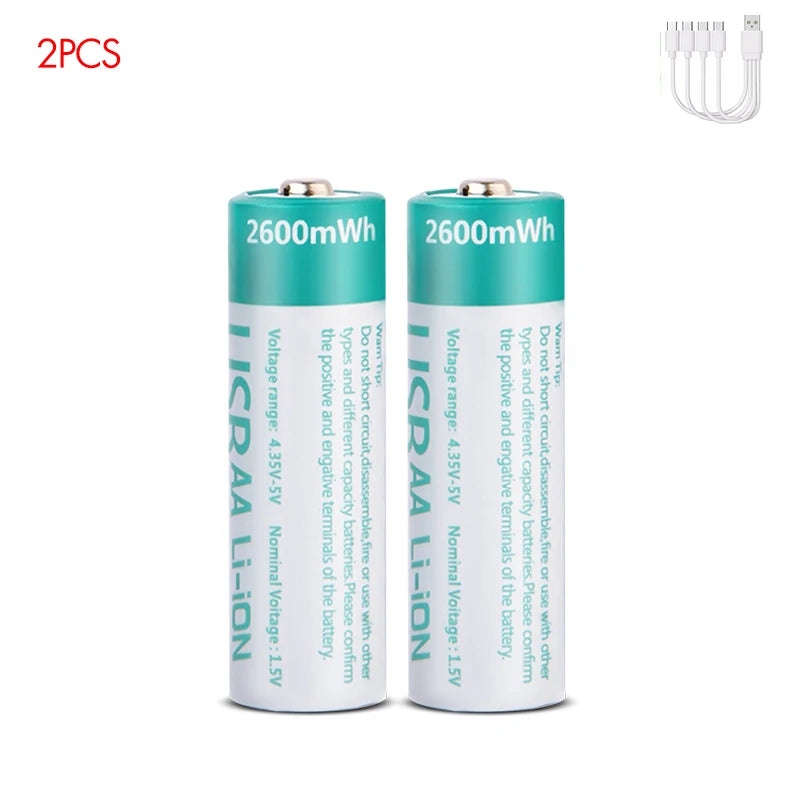 USB Rechargeable AA Batteries