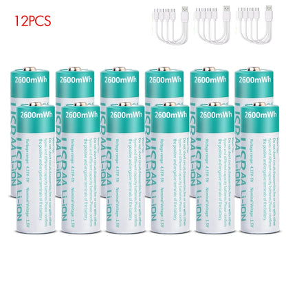 USB Rechargeable AA Batteries